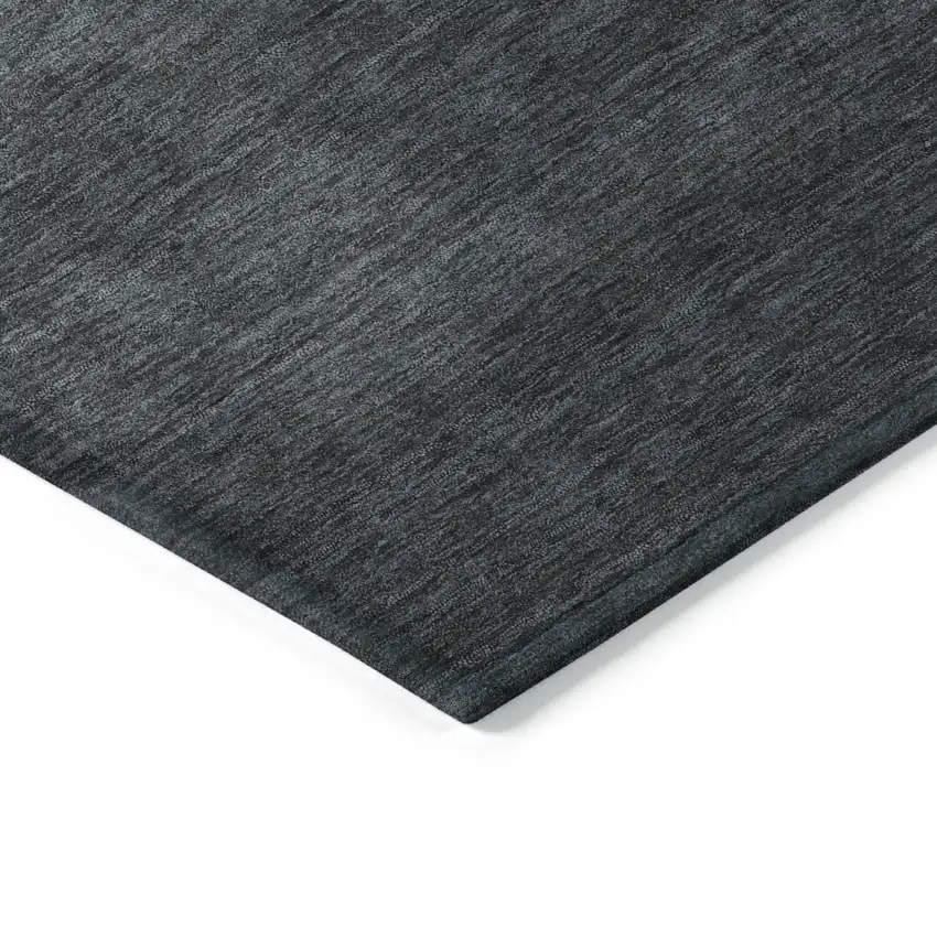 Gold And Charcoal Abstract Washable Indoor Outdoor Area Rug Photo 9