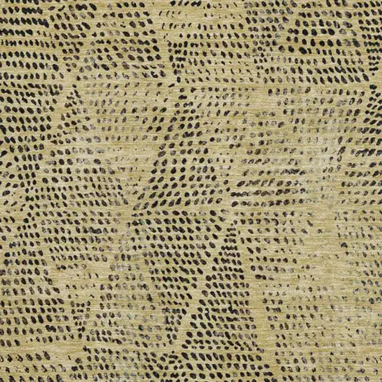 Gold And Charcoal Diamond Washable Area Rug With UV Protection Photo 3