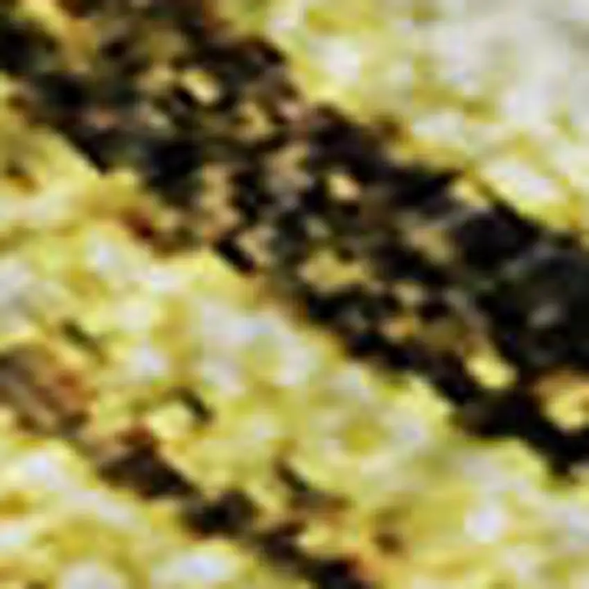 Gold And Chocolate Abstract Washable Area Rug With UV Protection Photo 2