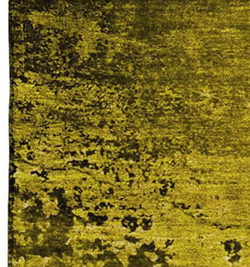 Gold And Gray Abstract Washable Area Rug With UV Protection Photo 3