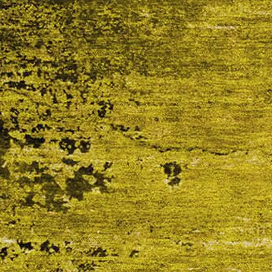 Gold And Gray Abstract Washable Area Rug With UV Protection Photo 3