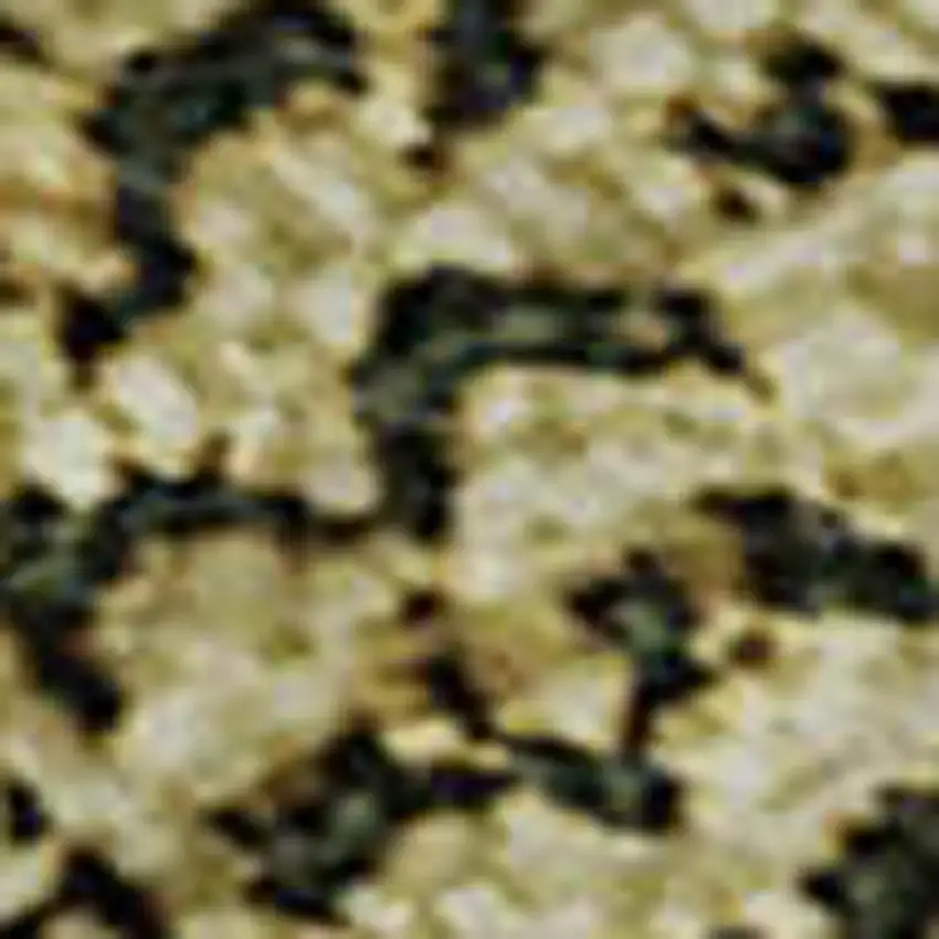 Gold And Gray Patchwork Washable Area Rug With UV Protection Photo 3