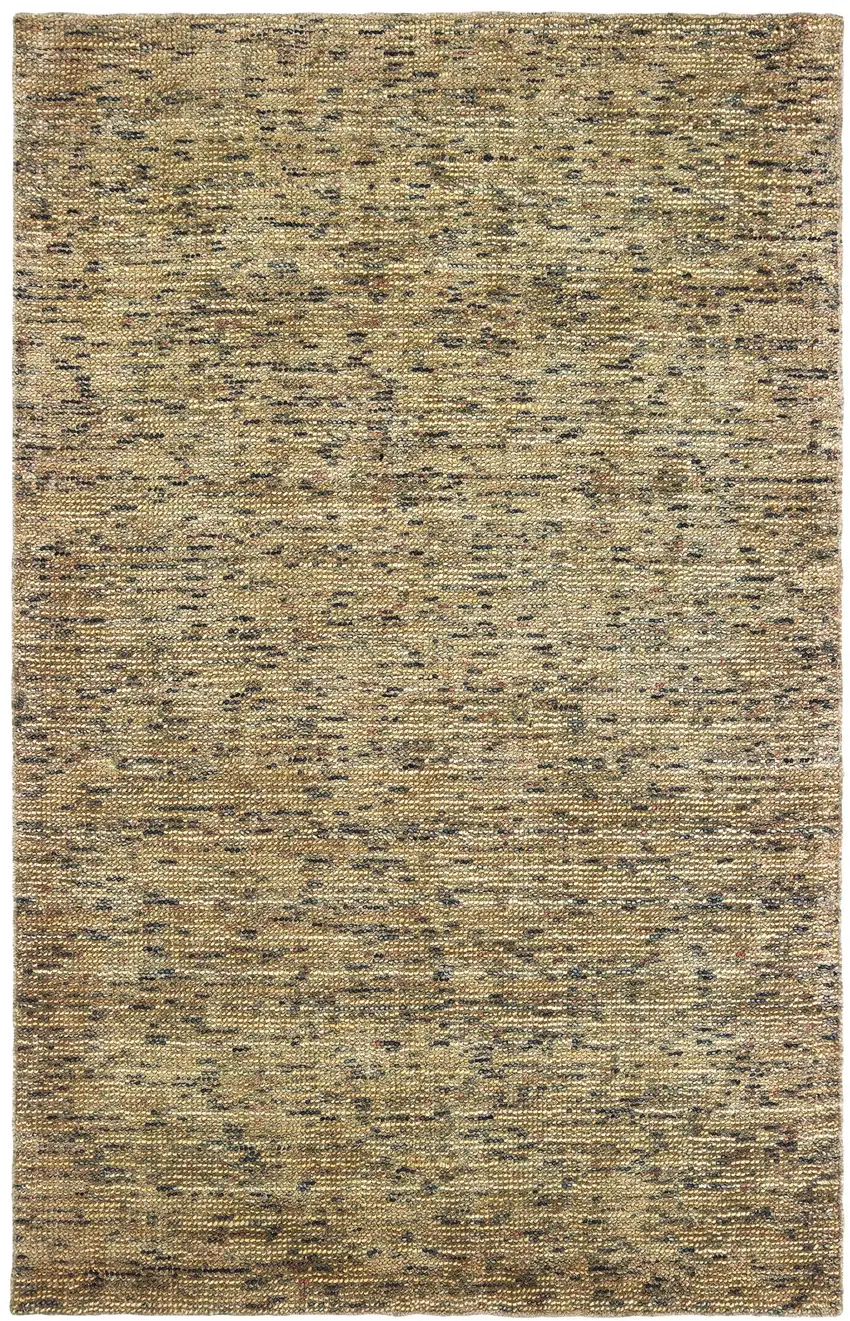 Gold And Green Hand Tufted Area Rug Photo 2
