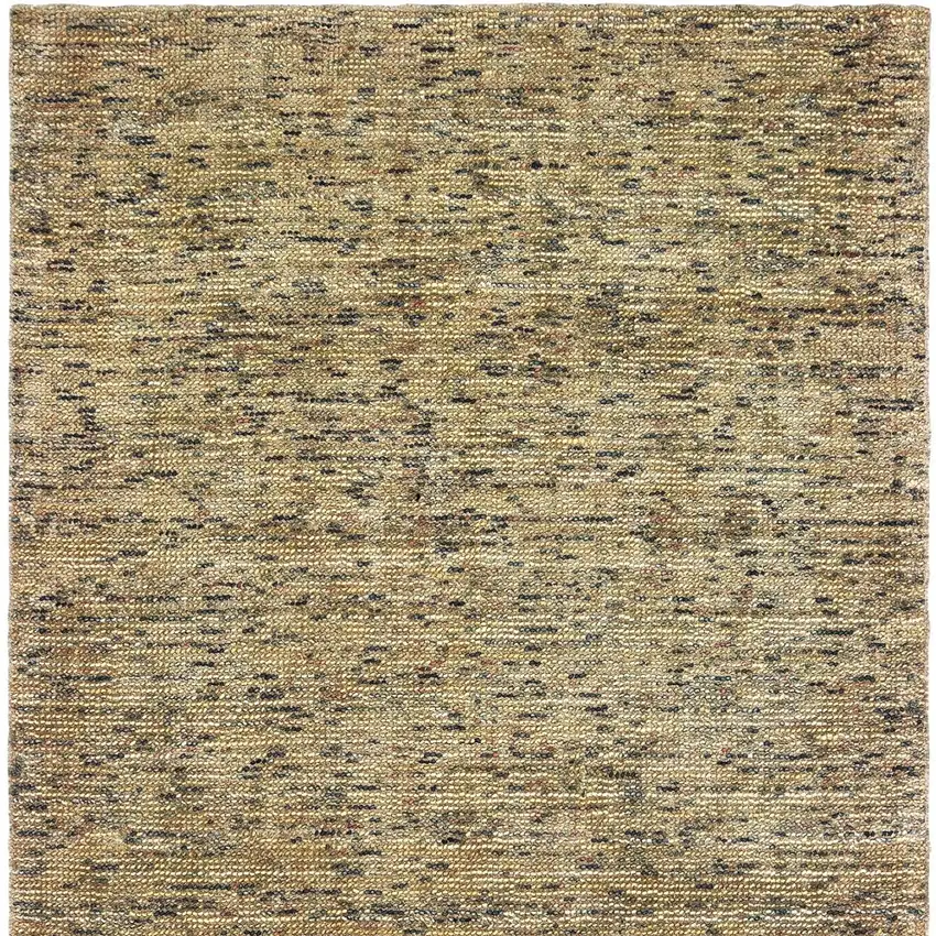 Gold And Green Hand Tufted Area Rug Photo 4