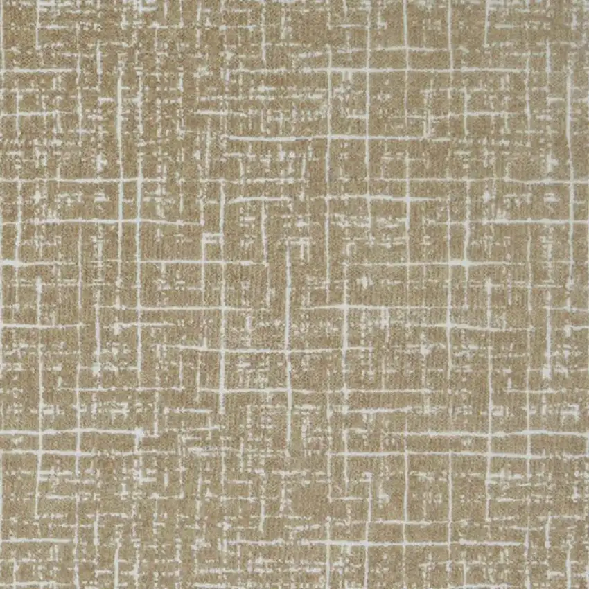 Gold And Ivory Abstract Geometric Distressed Washable Area Rug Photo 3