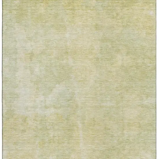 Gold And Ivory Abstract Washable Area Rug With UV Protection Photo 4