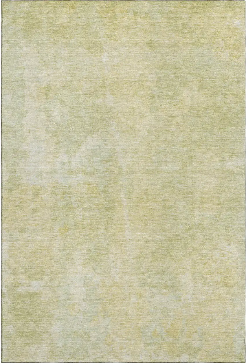 Gold And Ivory Abstract Washable Area Rug With UV Protection Photo 1