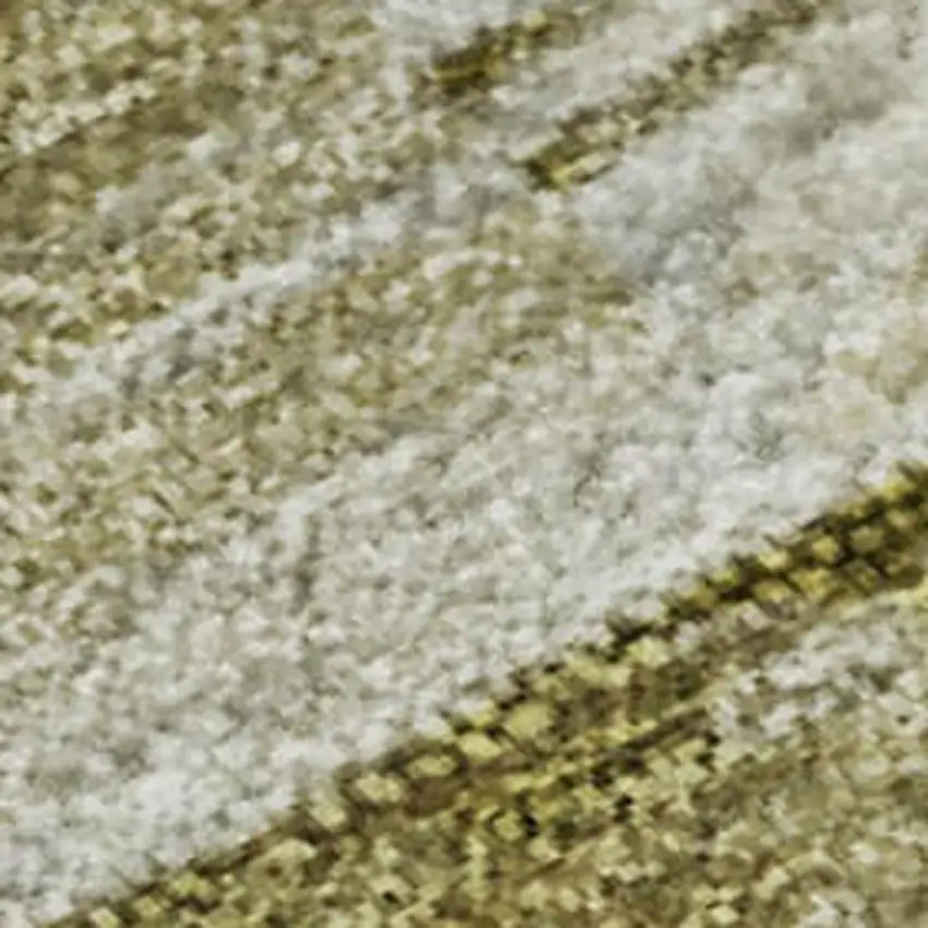 Gold And Ivory Abstract Washable Area Rug With UV Protection Photo 4