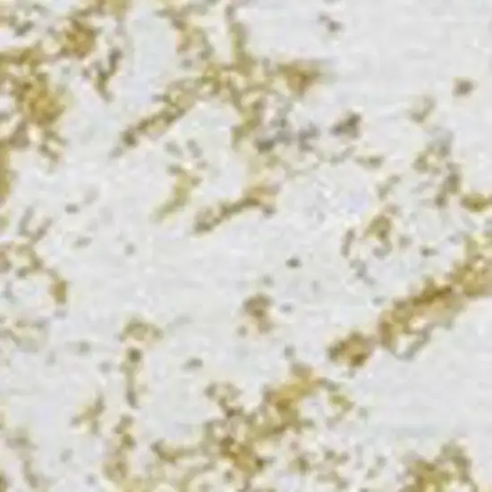 Gold And Ivory Abstract Washable Area Rug With UV Protection Photo 4