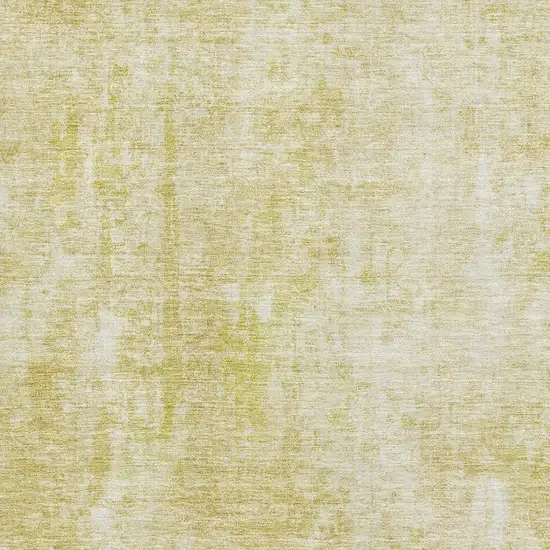 Gold And Ivory Abstract Washable Area Rug With UV Protection Photo 5