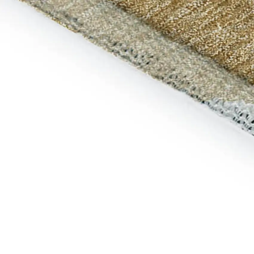 Gold And Ivory Abstract Washable Area Rug With UV Protection Photo 7