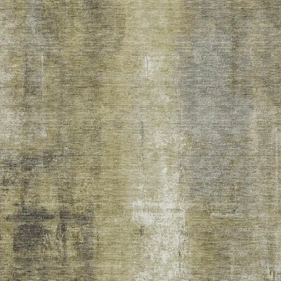 Gold And Ivory Abstract Washable Indoor Outdoor Area Rug Photo 3