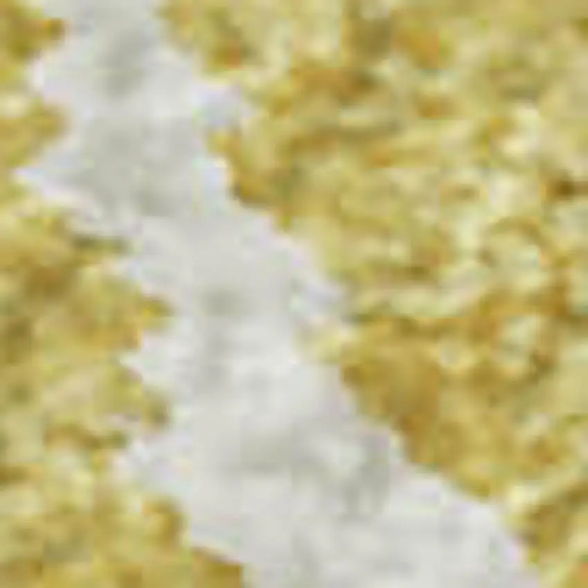 Gold And Ivory Floral Washable Area Rug With UV Protection Photo 4