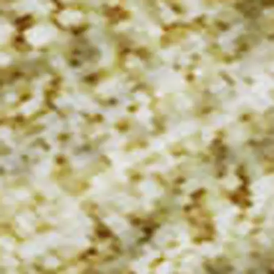 Gold And Ivory Floral Washable Area Rug With UV Protection Photo 3