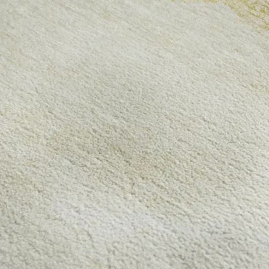 Gold And Ivory Geometric Washable Area Rug With UV Protection Photo 3