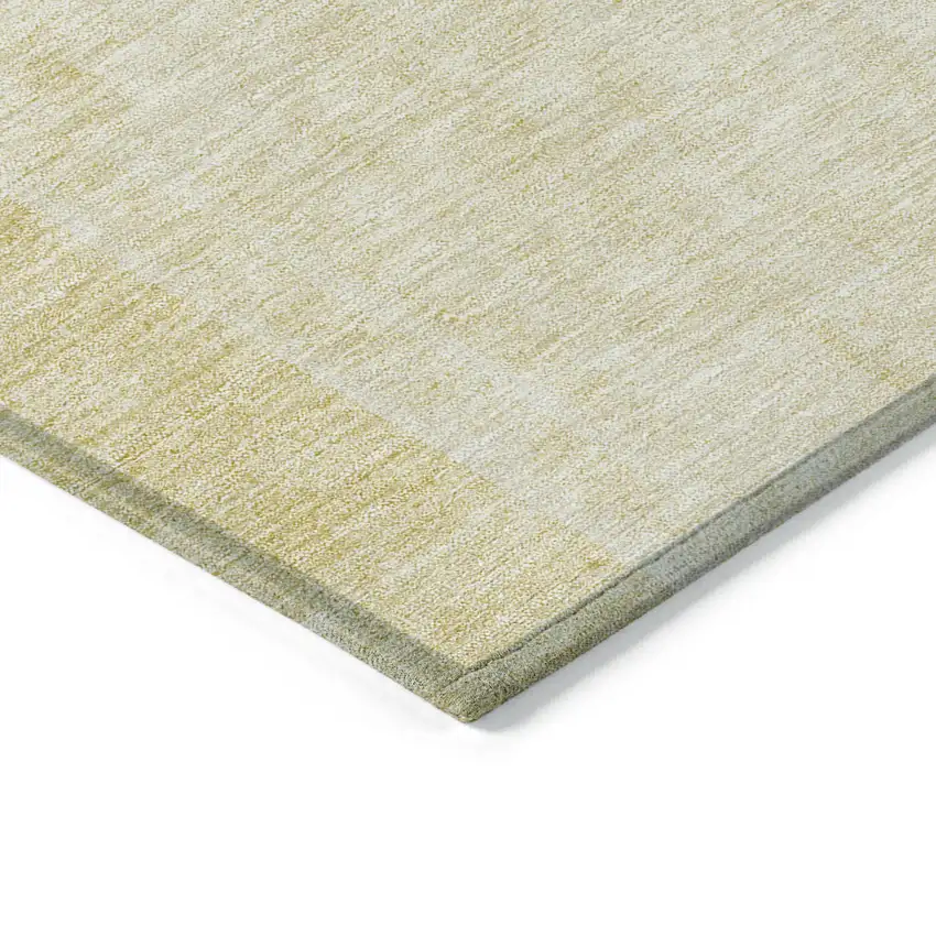 Gold And Ivory Geometric Washable Indoor Outdoor Area Rug Photo 3