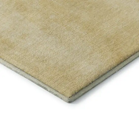 Gold And Ivory Nautical Washable Area Rug With UV Protection Photo 9