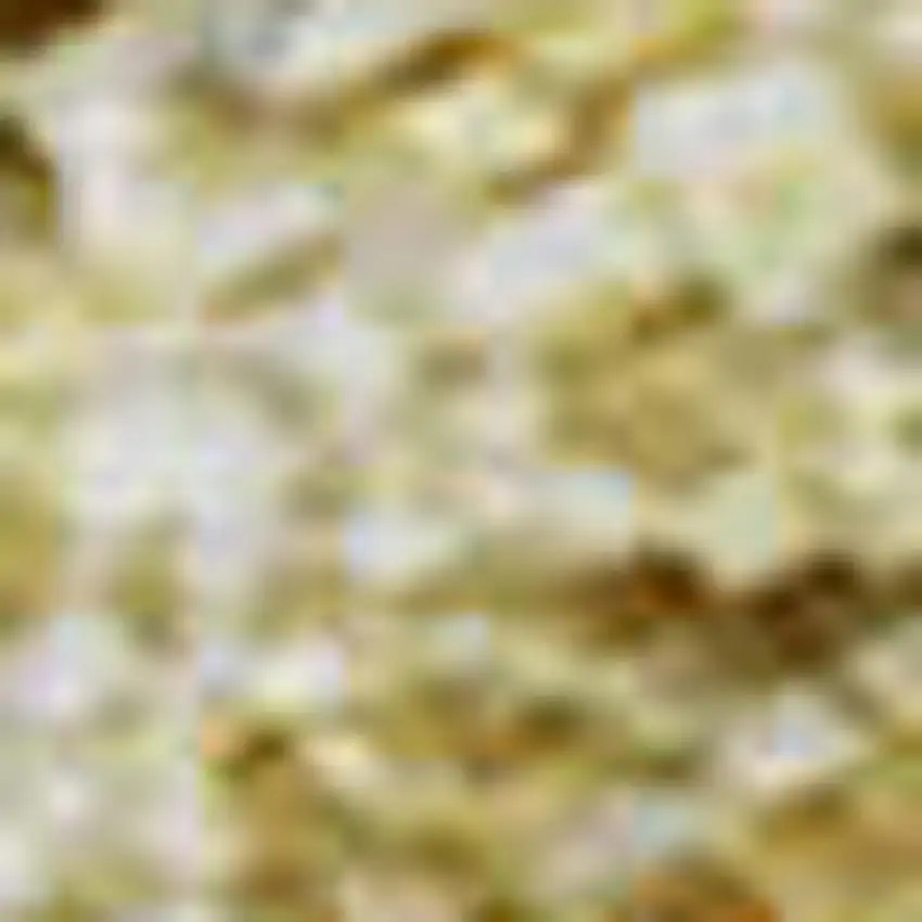 Gold And Ivory Striped Washable Area Rug With UV Protection Photo 2