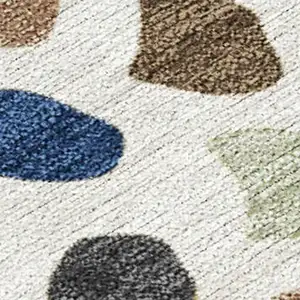 Photo of Gold And Ivory Tribal Washable Indoor Outdoor Area Rug