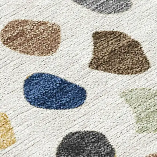 Gold And Ivory Tribal Washable Indoor Outdoor Area Rug Photo 3