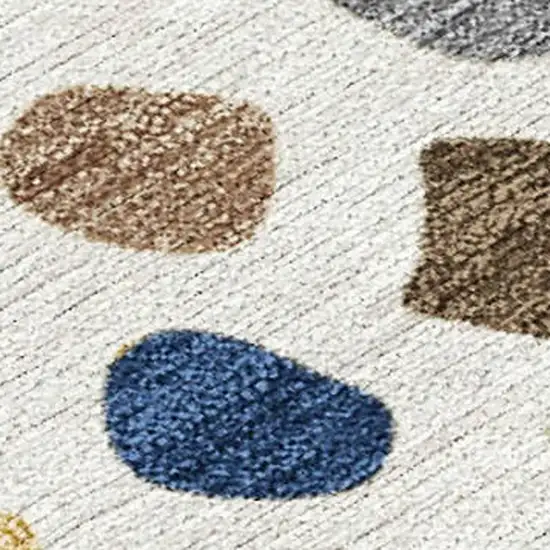 Gold And Ivory Tribal Washable Indoor Outdoor Area Rug Photo 1