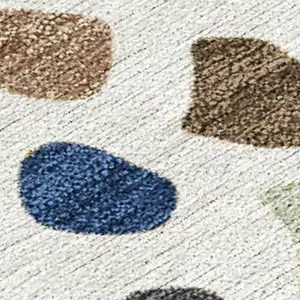 Photo of Gold And Ivory Tribal Washable Indoor Outdoor Area Rug