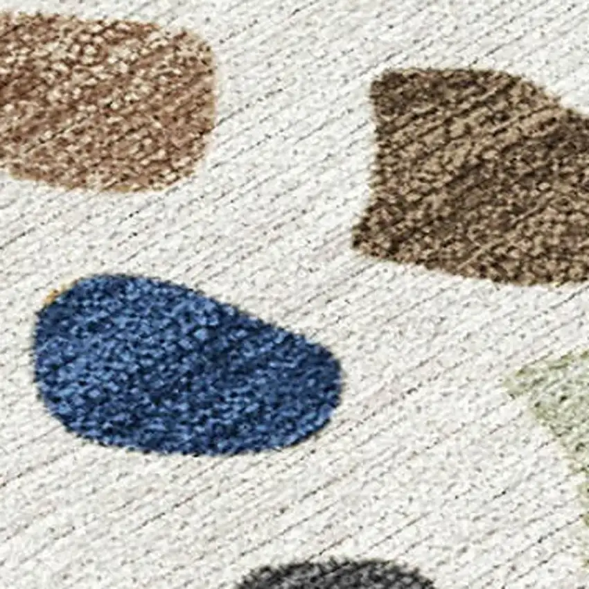 Gold And Ivory Tribal Washable Indoor Outdoor Area Rug Photo 1