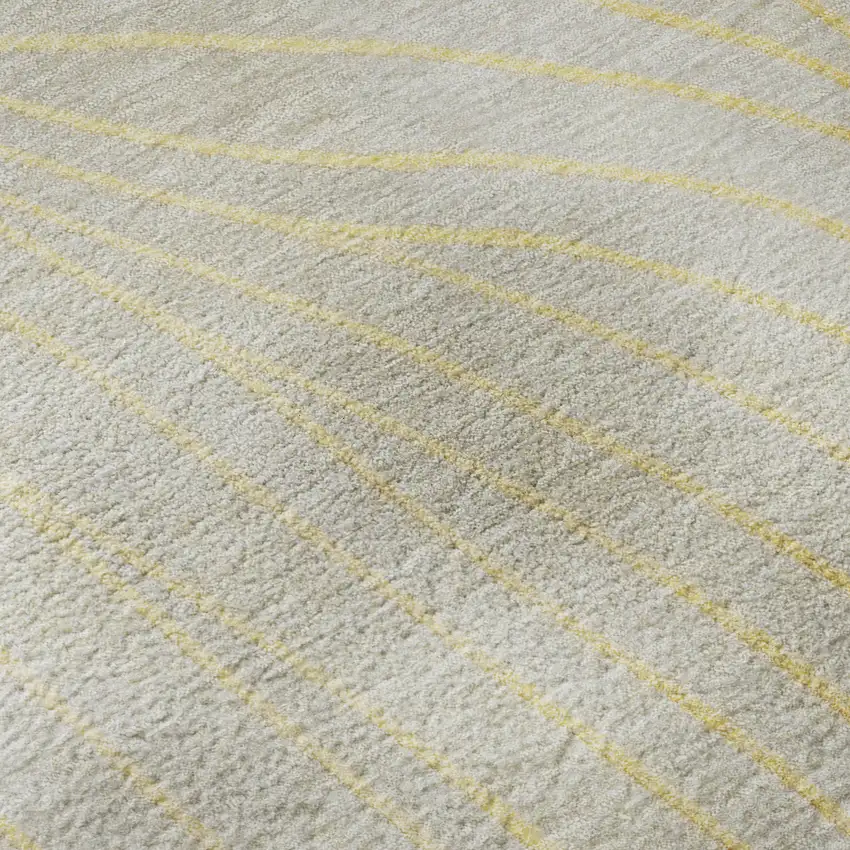 Gold And Silver Abstract Washable Area Rug With UV Protection Photo 8