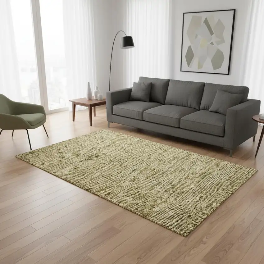 Gold And Taupe Southwestern Washable Area Rug With UV Protection Photo 2