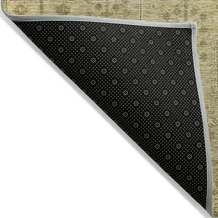 Gold And Taupe Southwestern Washable Indoor Outdoor Area Rug Photo 3