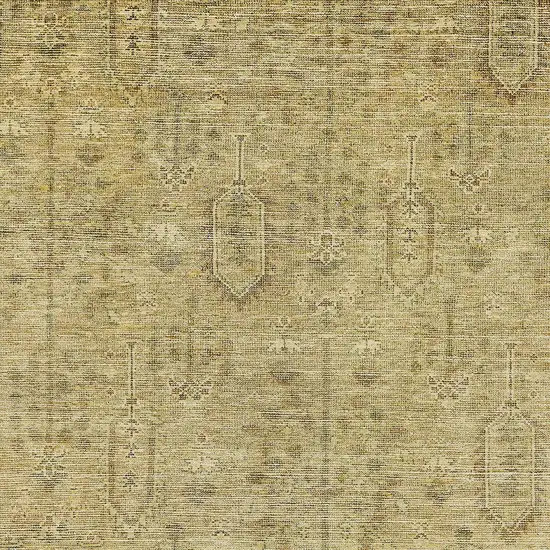 Gold And Taupe Southwestern Washable Indoor Outdoor Area Rug Photo 6