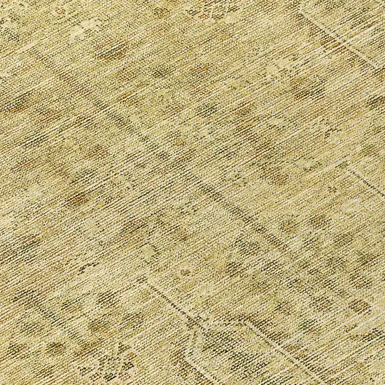 Gold And Taupe Southwestern Washable Indoor Outdoor Area Rug Photo 8