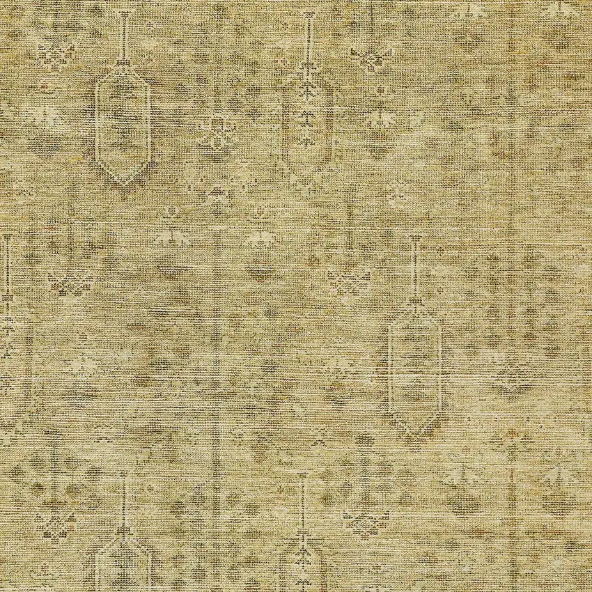 Gold And Taupe Southwestern Washable Indoor Outdoor Area Rug Photo 6