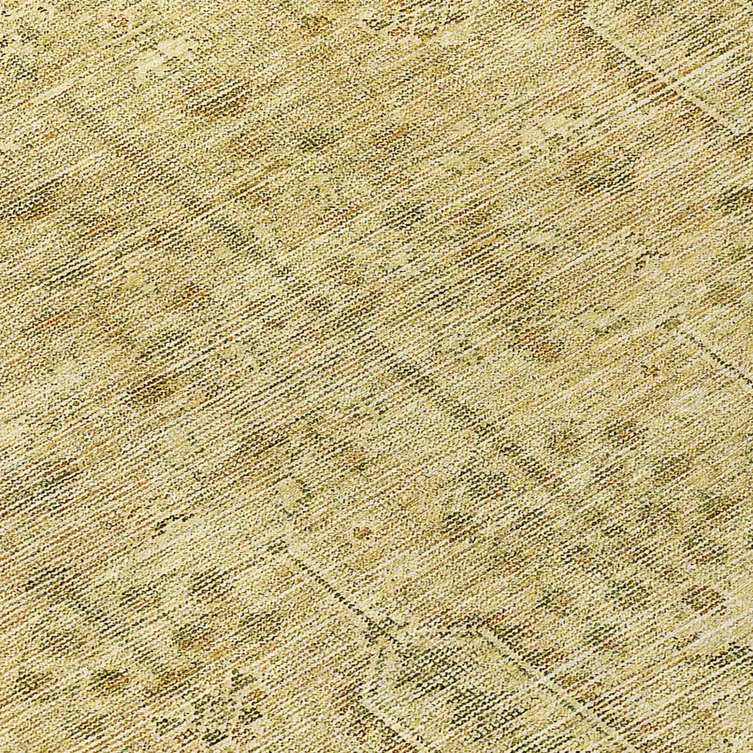 Gold And Taupe Southwestern Washable Indoor Outdoor Area Rug Photo 8