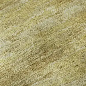 Photo of Gold And Wheat Abstract Washable Area Rug With UV Protection