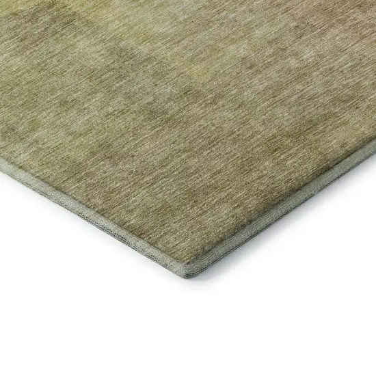 Gold And Wheat Abstract Washable Area Rug With UV Protection Photo 7