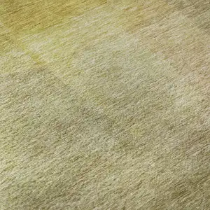 Photo of Gold And Wheat Abstract Washable Area Rug With UV Protection