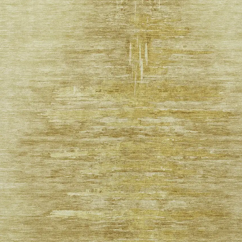Gold And Wheat Abstract Washable Indoor Outdoor Area Rug Photo 6