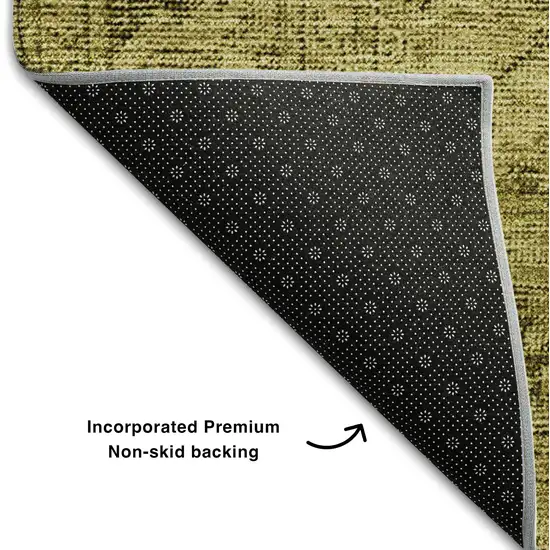 Gold And Wheat Oriental Washable Area Rug With UV Protection Photo 8