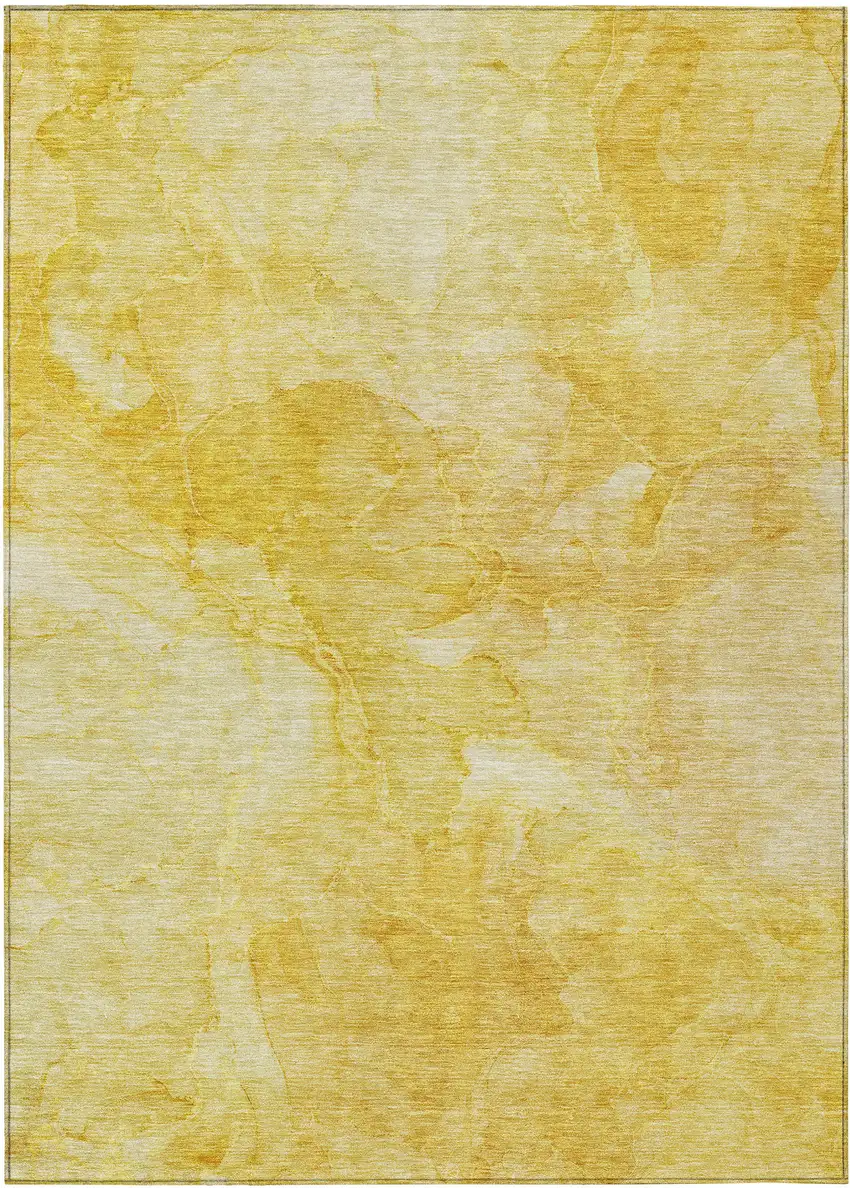 Gold And Yellow Nautical Washable Indoor Outdoor Area Rug Photo 2