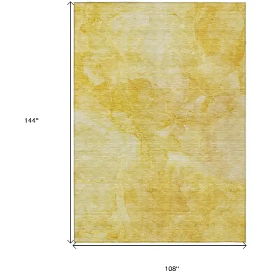 Gold And Yellow Nautical Washable Indoor Outdoor Area Rug Photo 3