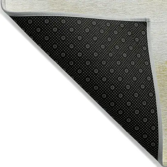 Gold Beige And Ivory Abstract Washable Indoor Outdoor Area Rug Photo 2