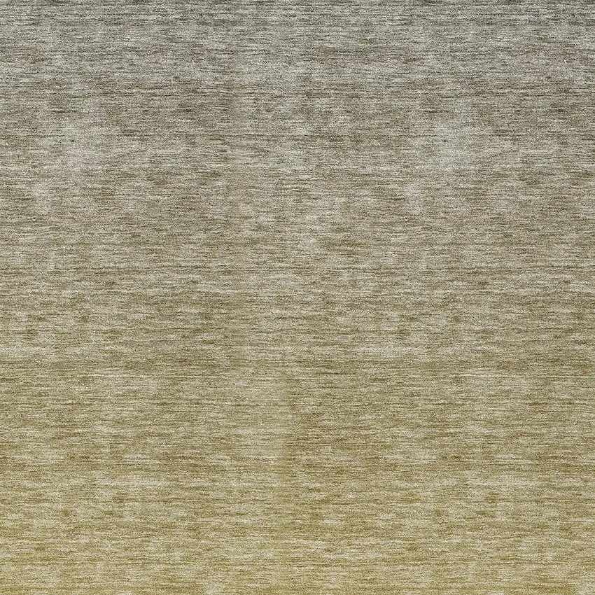 Gold Beige And Taupe Ombre Washable Indoor Outdoor Area Rug Photo 6