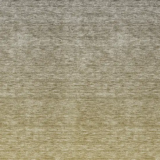Gold Beige And Taupe Ombre Washable Indoor Outdoor Area Rug Photo 6