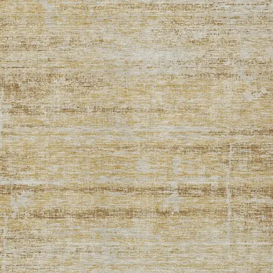 Gold Beige And Wheat Abstract Washable Indoor Outdoor Area Rug Photo 4