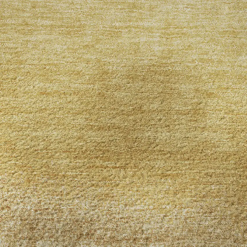 Gold Beige And Wheat Ombre Washable Area Rug With UV Protection Photo 1