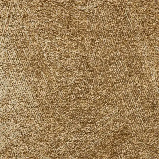Gold Brown And Ivory Abstract Washable Indoor Outdoor Area Rug Photo 5