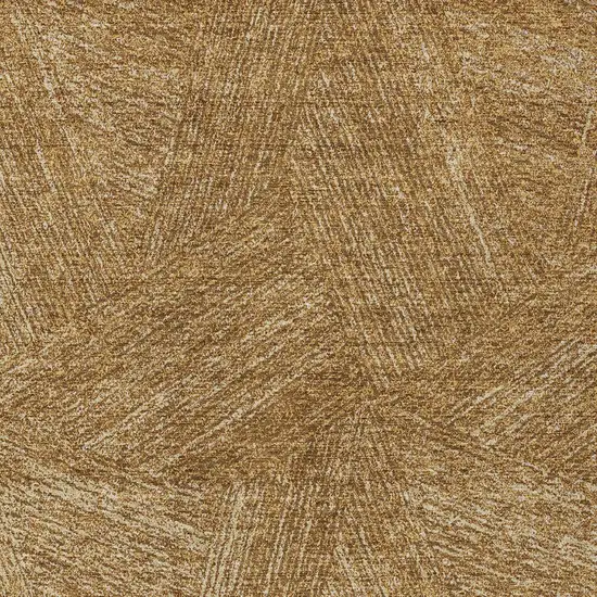 Gold Brown And Ivory Abstract Washable Indoor Outdoor Area Rug Photo 5