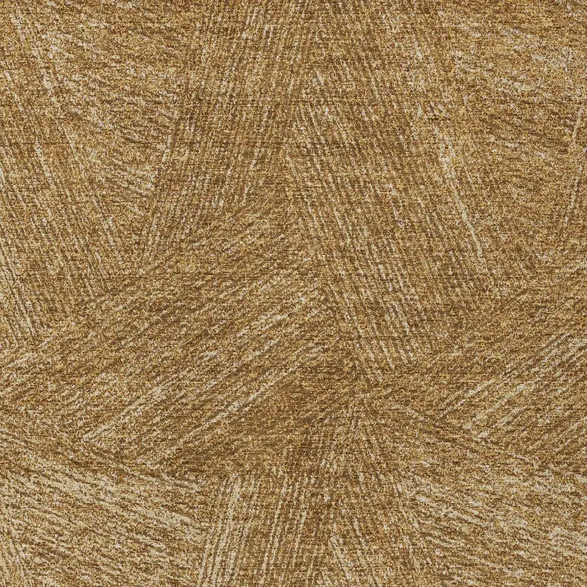 Gold Brown And Ivory Abstract Washable Indoor Outdoor Area Rug Photo 5