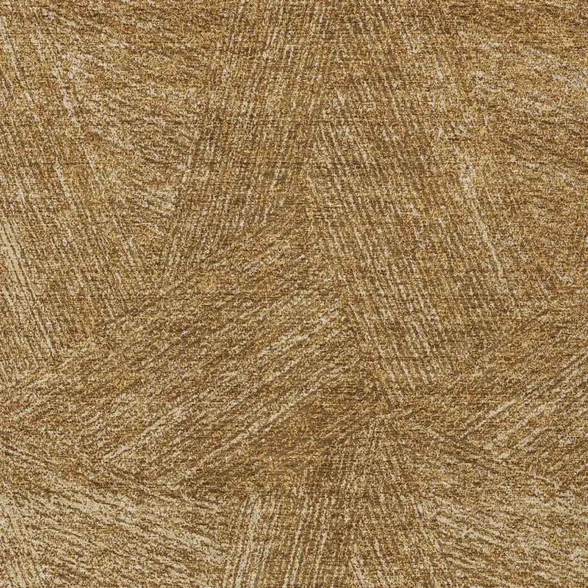 Gold Brown And Ivory Abstract Washable Indoor Outdoor Area Rug Photo 5